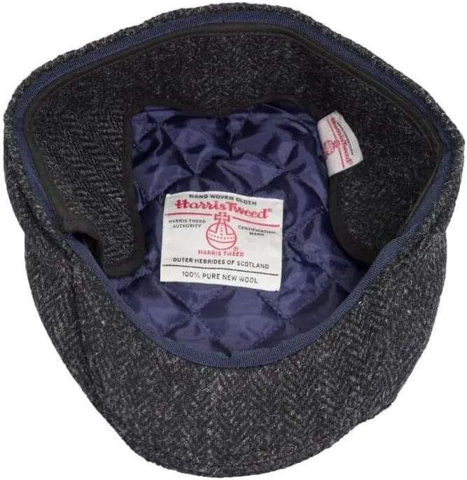 Walker and Hawkes - Harris Tweed Edward Flat Cap w/Foldable Ear Flaps