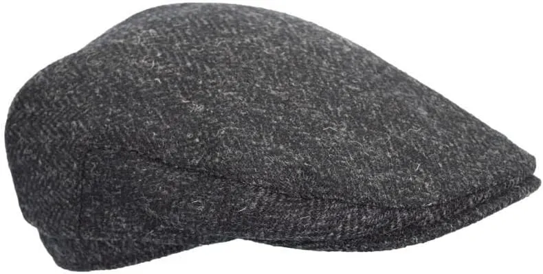 Walker and Hawkes - Harris Tweed Edward Flat Cap w/Foldable Ear Flaps