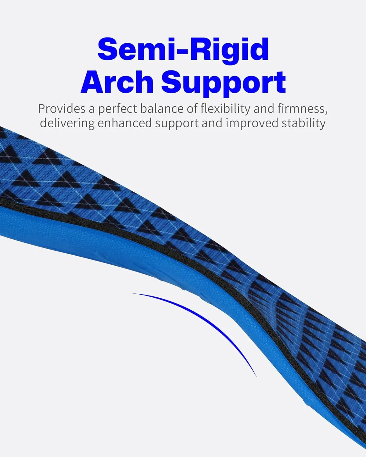 Walkhero Orthotic Inserts for Plantar Fasciitis, Arch Support Insoles for Everyday Comfort and Support, Relieve Foot Pain and Flat Foot (Mens 9-9 1/2 | Womens 11-11 1/2 Blue)