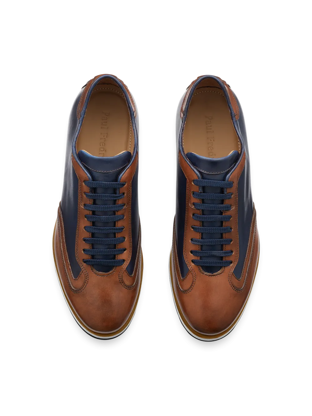 Wayne Sneaker - Navy/tan