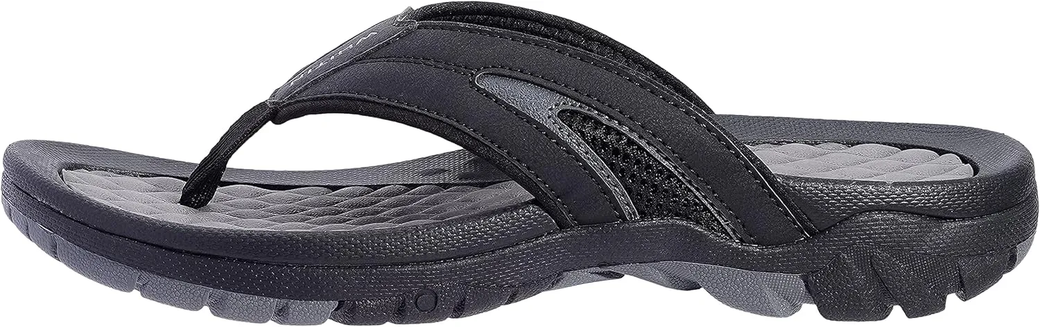 WHITIN Men's Flip Flops | Outdoor Thong Sandals | Arch Support | Slip Resistant