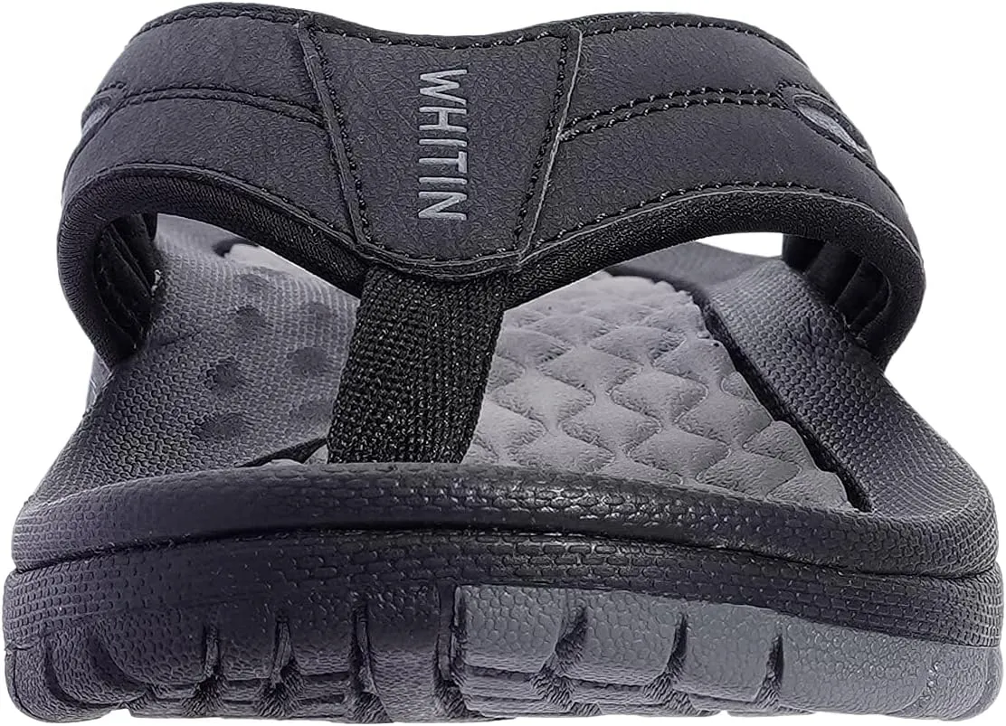 WHITIN Men's Flip Flops | Outdoor Thong Sandals | Arch Support | Slip Resistant