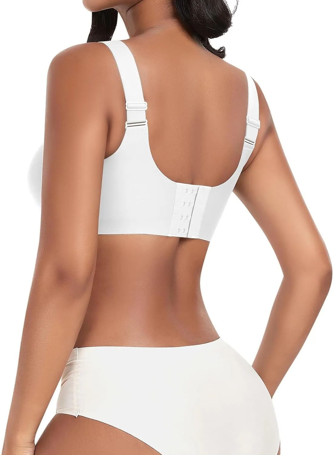 Wireless Bras for Women No Underwire Seamless Full Coverage Comfortable Everyday Bra with Medium Support
