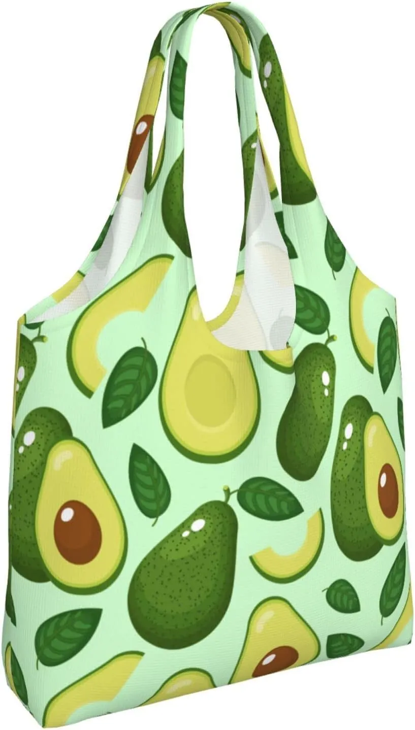 WOAIDY Reusable Grocery Bags for Kitchen, Foldable Durable Shopping Totes with 50lbs Capacity, Large Tote Bags with Handles