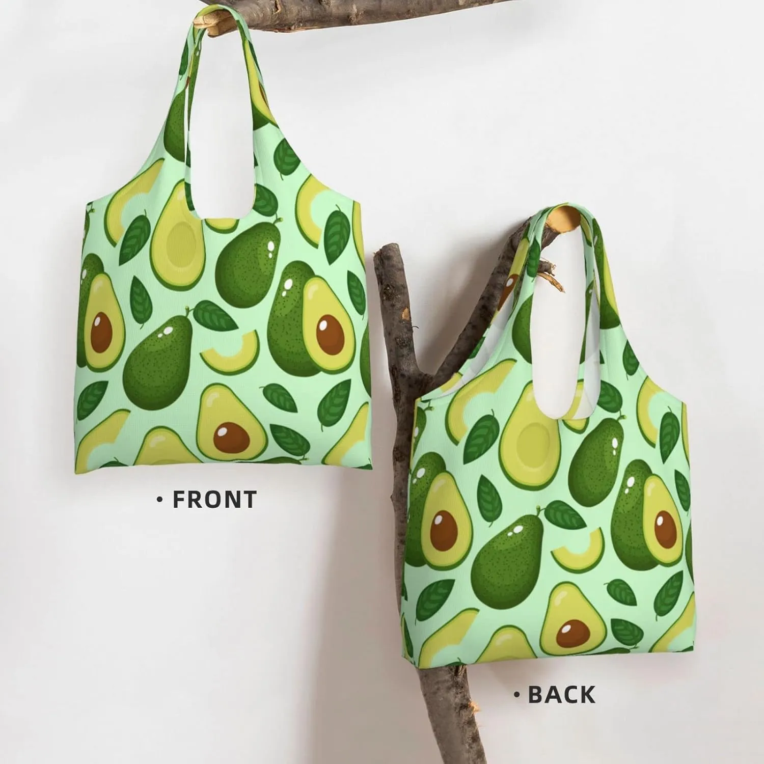 WOAIDY Reusable Grocery Bags for Kitchen, Foldable Durable Shopping Totes with 50lbs Capacity, Large Tote Bags with Handles