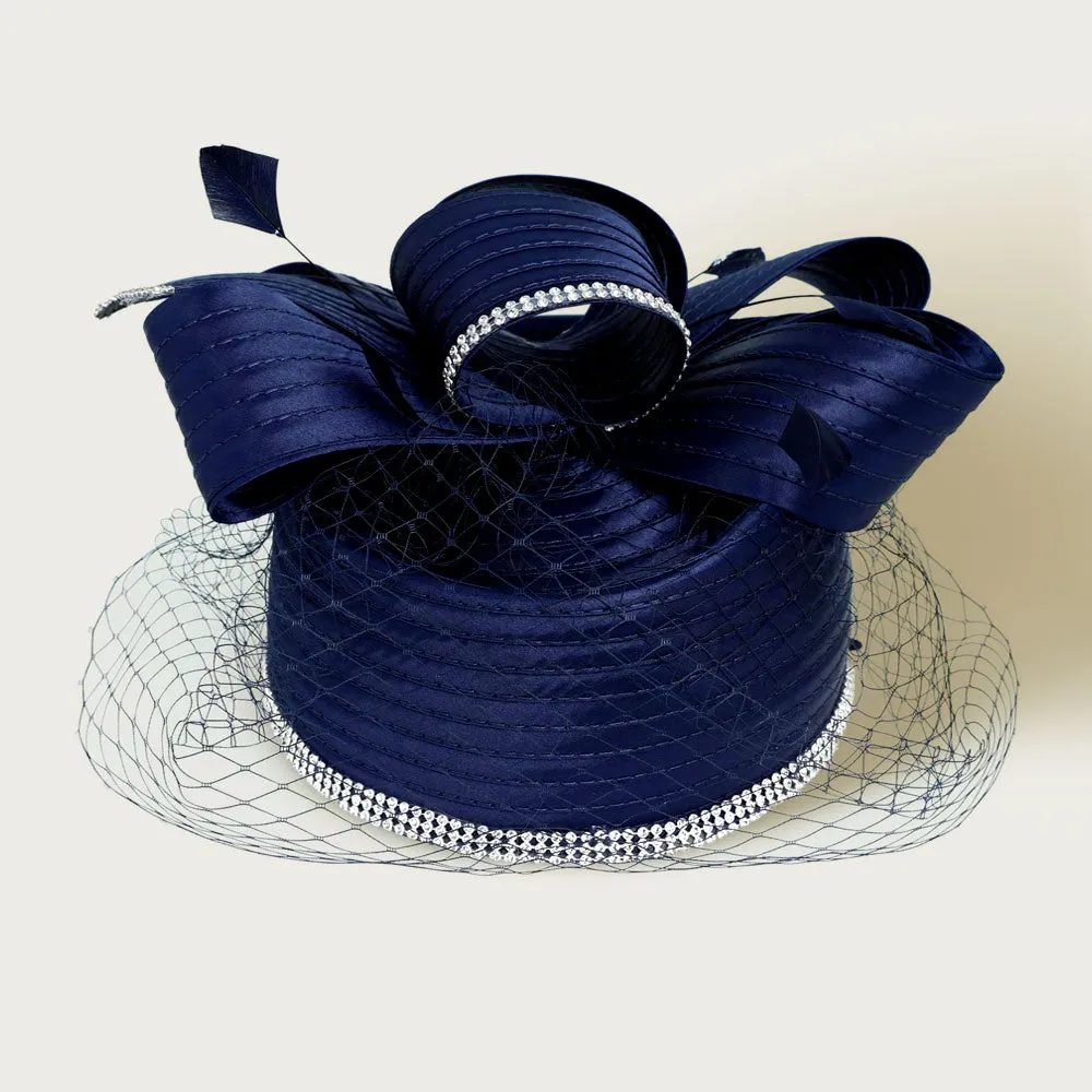 Women Church Hat- 2773 Navy