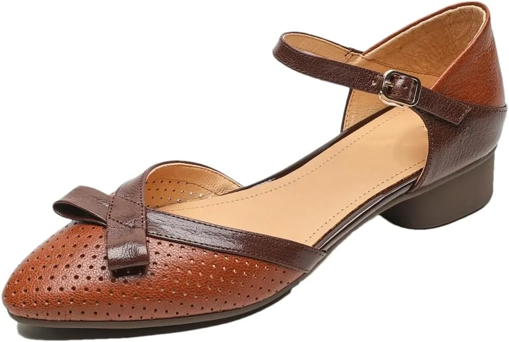 Womens Buckle Strap Ankle Strap Flat Heel Cover Heel Open Side Vamp Sandals Sheepskin Hollow Out Summer Sandals