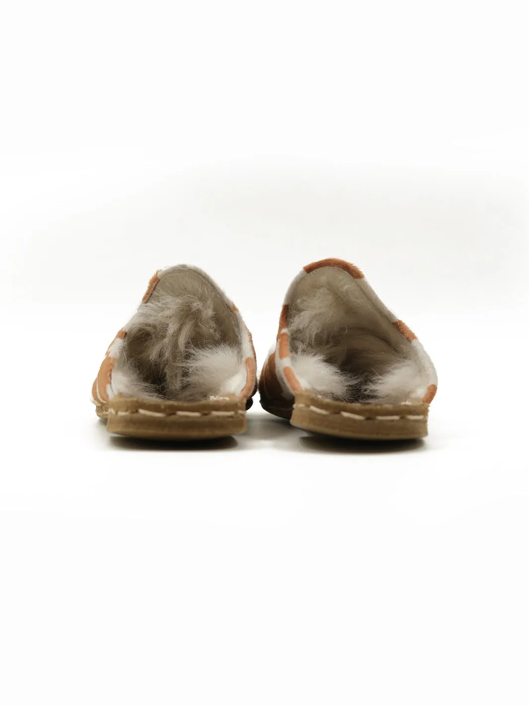 Women's Cow Shearling Flat Mule -  Hair On Leather