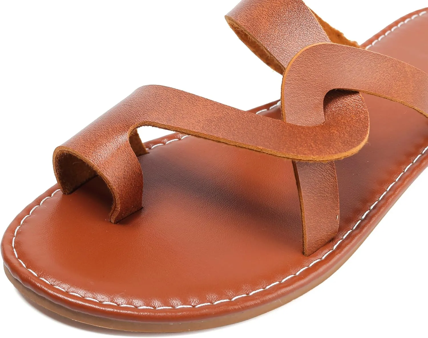 Women's Flat Sandals Casual Summer Sandals Dress Fashion Round Open Flip Flop Thong Sandals