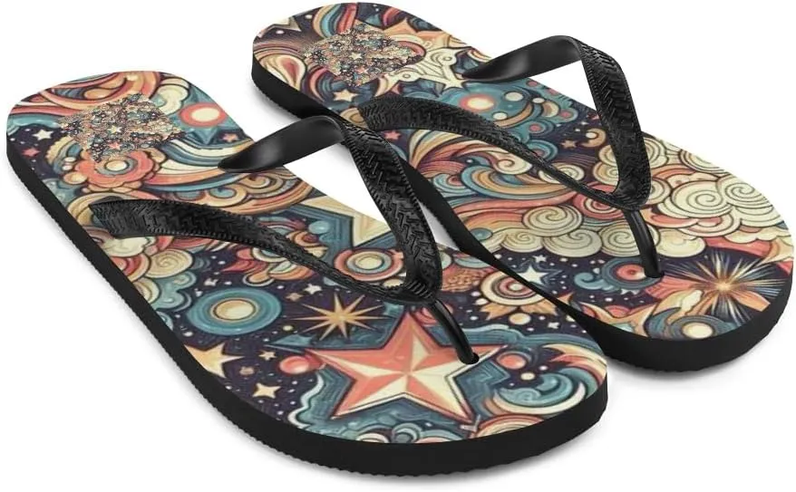 Women's Gorgeous Vintage Starry Sky Illusion Luxe Flip-Flops