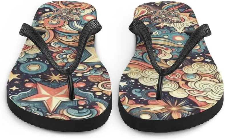 Women's Gorgeous Vintage Starry Sky Illusion Luxe Flip-Flops