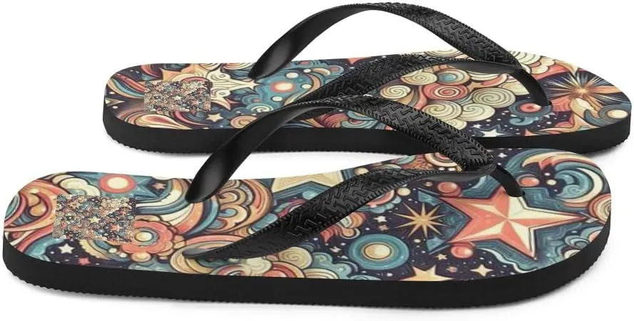 Women's Gorgeous Vintage Starry Sky Illusion Luxe Flip-Flops