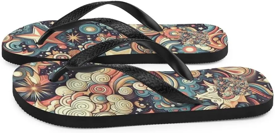 Women's Gorgeous Vintage Starry Sky Illusion Luxe Flip-Flops