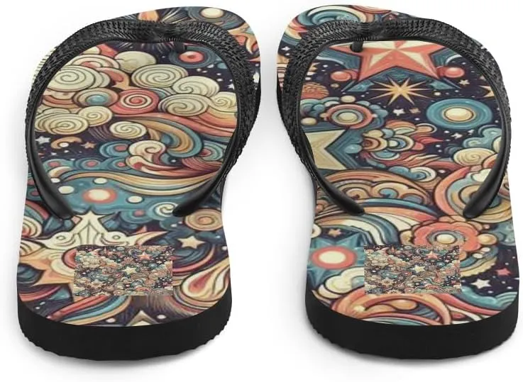 Women's Gorgeous Vintage Starry Sky Illusion Luxe Flip-Flops