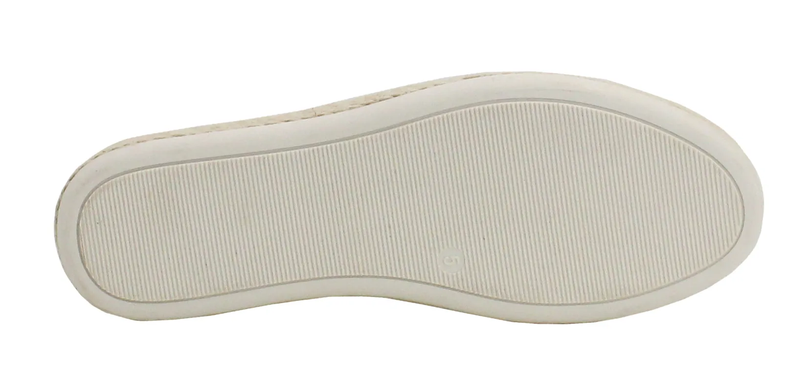 Womens Ladies Flat Twin Gusset Slip On Fashion Trainers Casual Rope Sole Pumps Shoes SIZE UK8