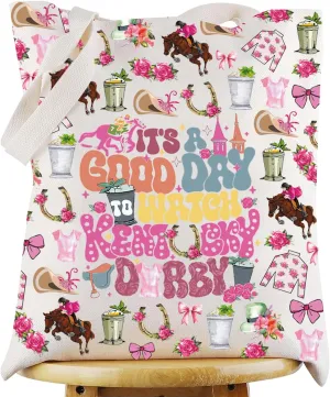 WZMPA Kentucky Derby Tote Bag Kentucky Gift It's A Good Day To Watch Kentucky Derby Shoulder Bag
