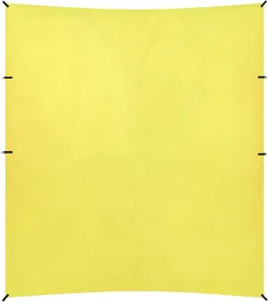 Yellow Foldable Beach Cabana UPF50  Water-Resistant Large Portable Sun Shelter with Sturdy Poles, Sandbags and Shovel for Family Travel
