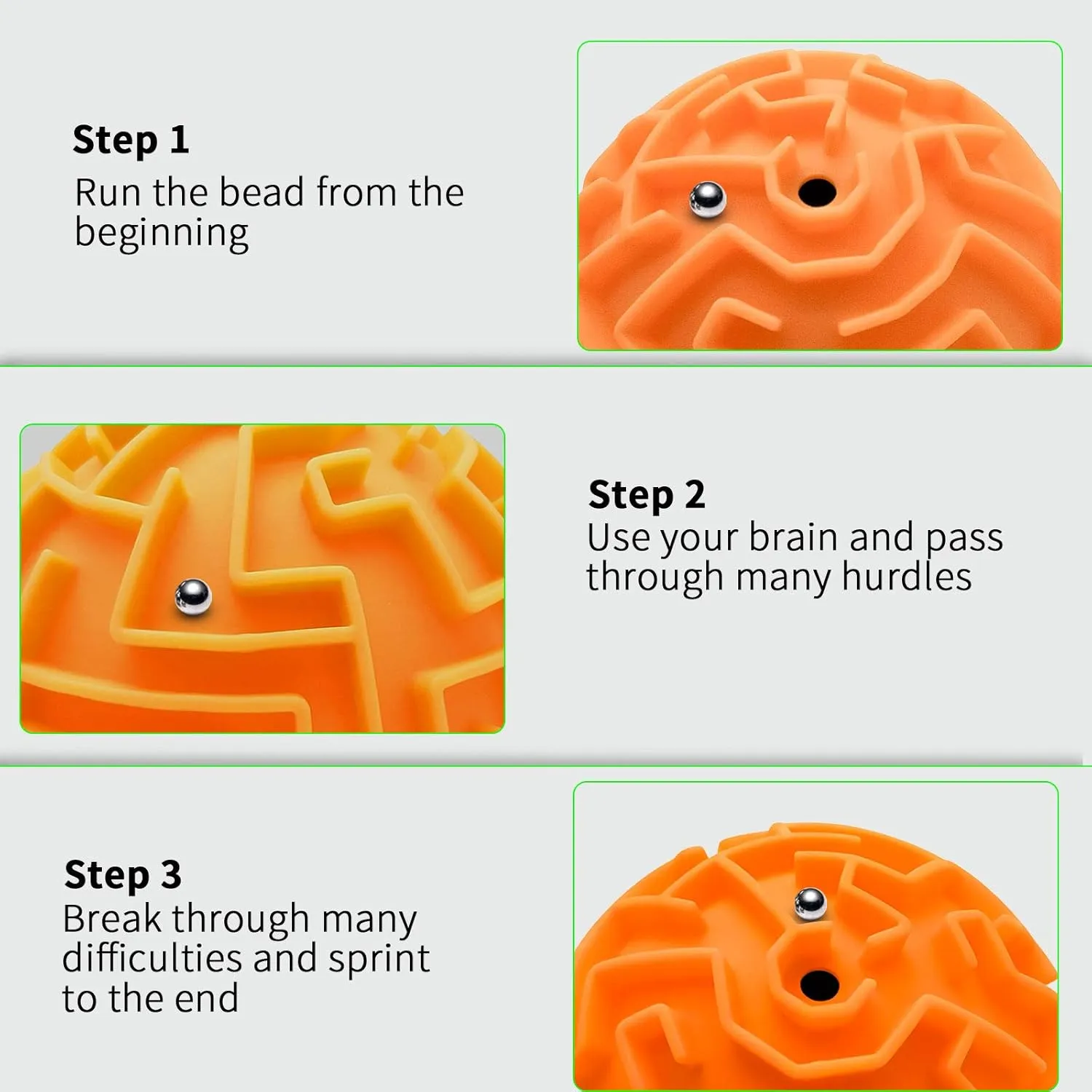 YongnKids 4 Pack 3D Puzzle Maze Ball Toys| Brain Teaser Puzzles Maze Game for Adults & Kids Ages 8-12 13  Gifts, Games for Adults and Family Best- Easy & Medium & Hard Challenges