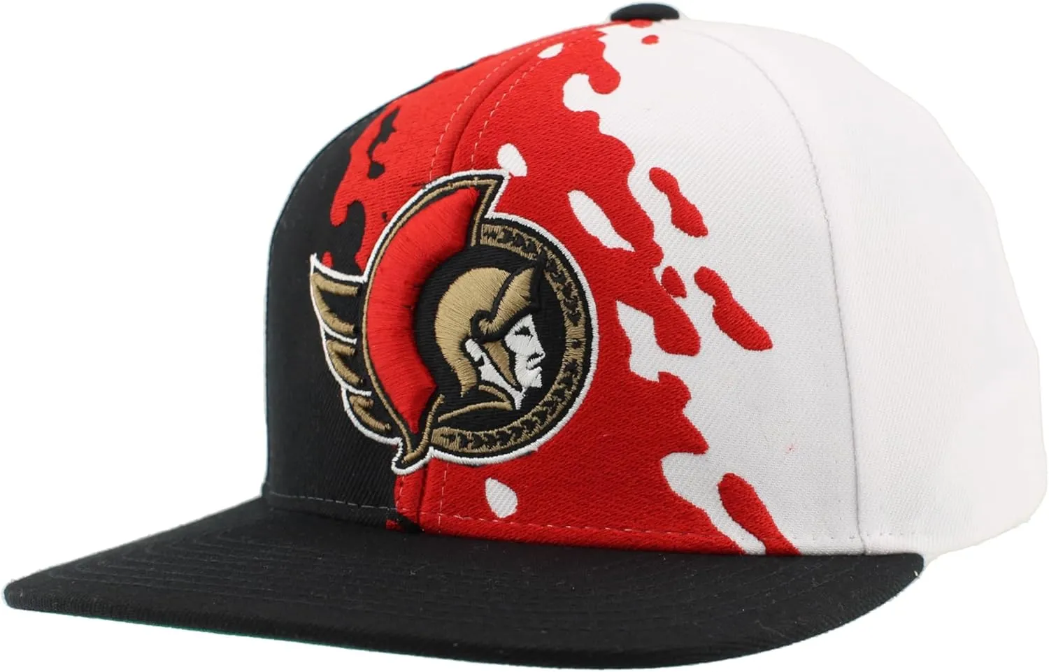 ZHATS NHL Officially Licensed Adjustable Snapback Hat Flat Bill Z11 Retro Paintbrush