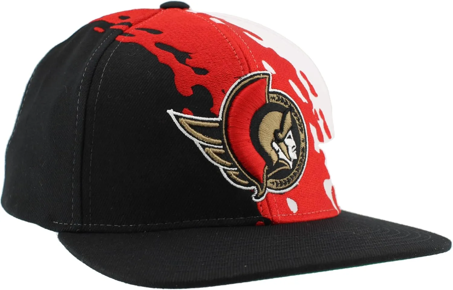 ZHATS NHL Officially Licensed Adjustable Snapback Hat Flat Bill Z11 Retro Paintbrush