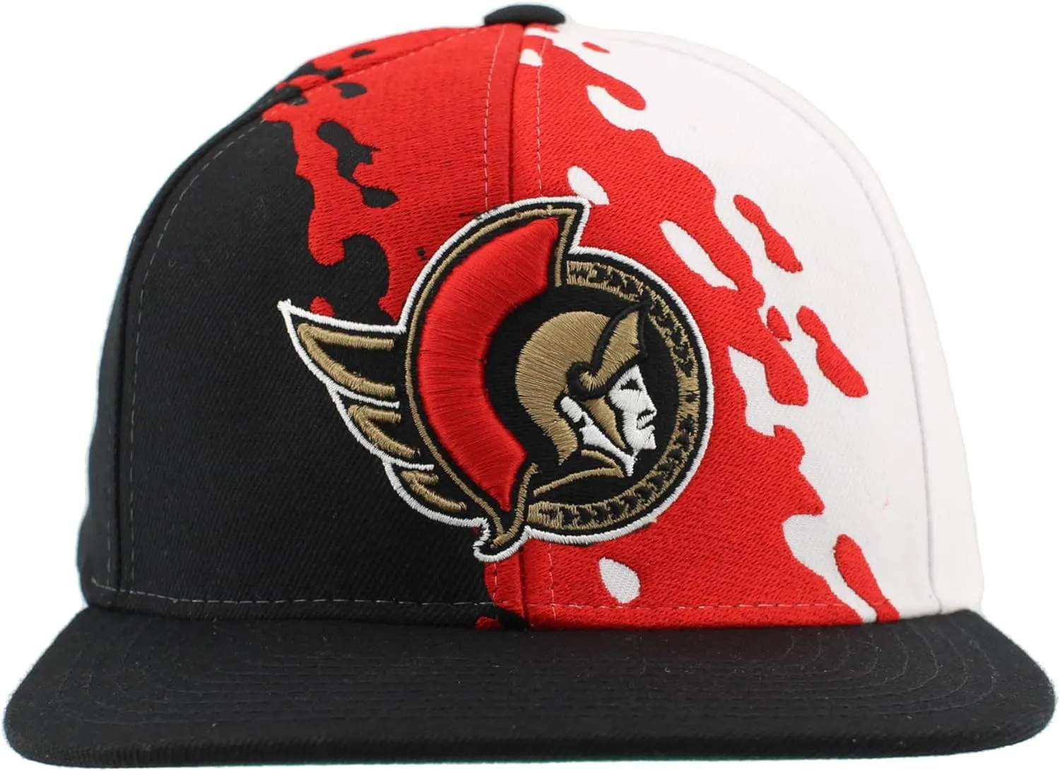 ZHATS NHL Officially Licensed Adjustable Snapback Hat Flat Bill Z11 Retro Paintbrush