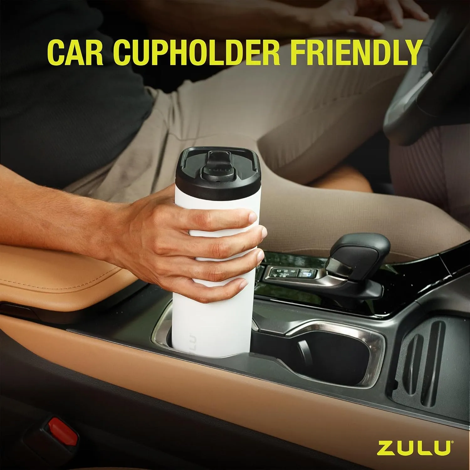ZULU Base 18oz Kids Stainless Steel Water Bottle with 3 Lids- Straw, Chug, Twist | Double Walled and Vacuum Insulated Metal Thermos | Fits Car Cupholder, Built in Carry Loop, Dishwasher Safe, Vitamin