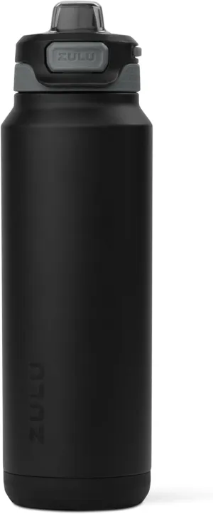 ZULU Powerfill Pro 32oz Stainless Steel Water Bottle with Quick Fill Lid, Triple Walled Vacuum Insulated Metal, Leak Proof Locking Lid, Sip and Chug, Reusable BPA Free, Black